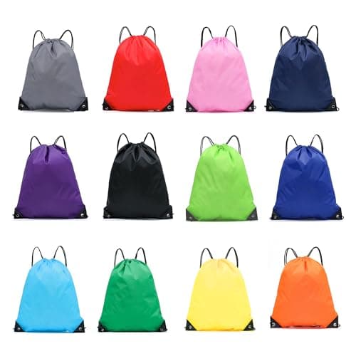 SXCCNW Drawstring Bags 12 PCS, 34x43cm Gym Bags Swimming & Sports Bags