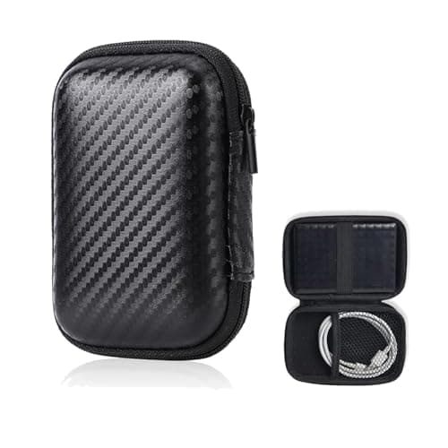 Power Bank Case, Travel Power Bank Case, Data Cable and USB Flash Drive Protective Shell Suitable for Travel and Business Use Power Banks, Chargers Tech Accessories Protective(Black)