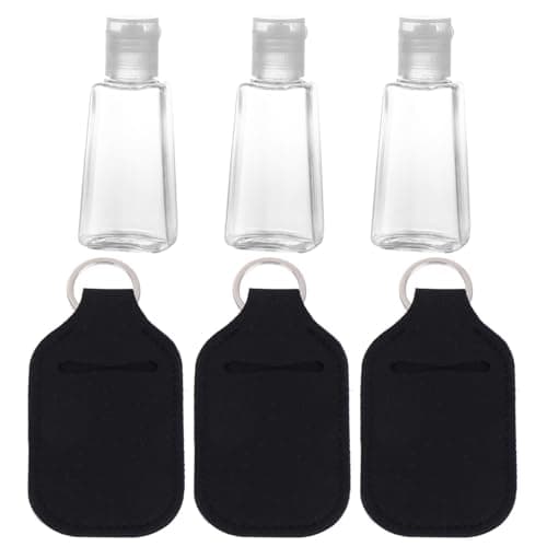 Perfume Chain Bottle 30ml Neoprene 6pcs Portable Cover with Key