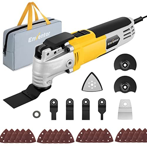 Enventor Oscillating Multi Tools, 300W 15000-22000 OPM, 6 Variable Speeds