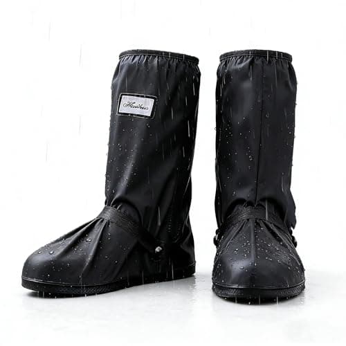 LIUYIDM Waterproof Shoe Covers Reusable XL41-43 PVC Cycling Overshoes