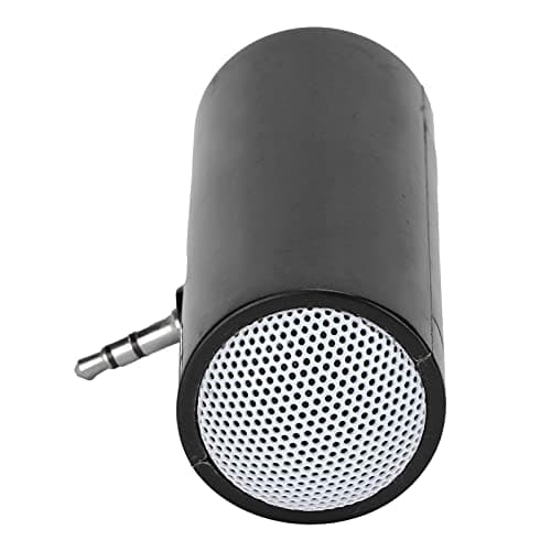 Cocoarm Mini Speaker, 3.5mm Portable Wireless Speaker with Clear Sound for Smartphones Tablets Laptops, Compact Design Plug & Play for Travel Office Home (Black)