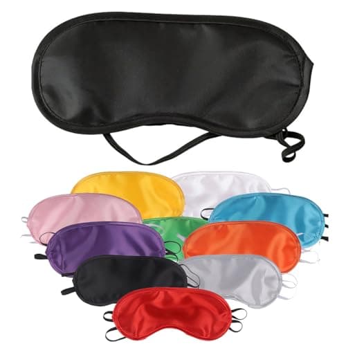 Van Der Linn Soft Eye Mask Sleeping Blindfold Travel Relaxation Comfortable Light Weight (Black Eyemask)