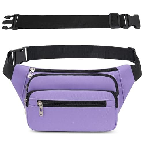 IHIGOGOFA Bumbags Waist Fanny Pack Fashion Bum Bag with 65cm Extended Belt for Dog Walking Climbing Hiking Travel Cycling Girls Ladies Men Women