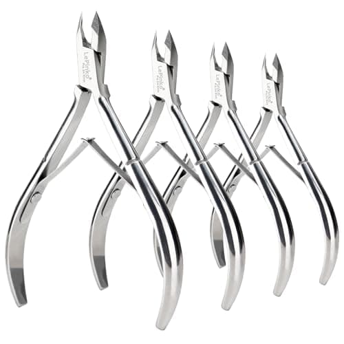 LePinko 4 Packs Upgraded Cuticle Trimmer kit, 5mm Jaw