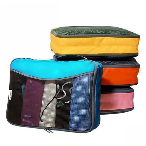 OW-Travel Packing Cubes for Suitcases 4 Colour Travel Bags Organiser 4 Pcs