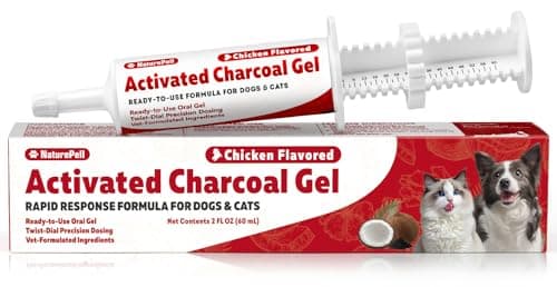Activated Charcoal Paste for Dogs & Cats 60 cc, Pets First Aid Formula, Pets Charcoal Emergency for Poisoning, Indigestion & Diarrhea, Ready Absorb Toxins, Camping Survival Remedy