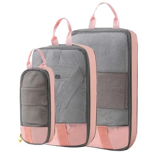 Packing Cubes Compression Portable Lightweight Travel Organizer Bags
