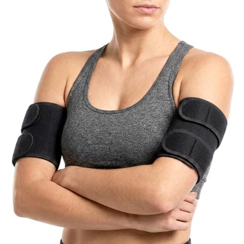 2 Pcs Arm Bands for Women Men, Neoprene Compression Sleeve Arm Bands