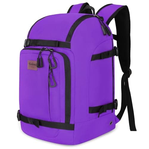 Goloni 50L Ski Backpack, Water‑Resistant Ski Boot Bag,Purple