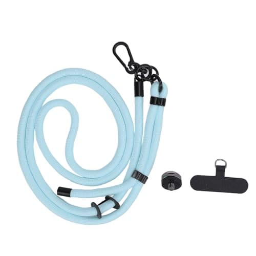 LIYJTK Action Camera Lanyard Adjustable Quick Release Anti Lost Rope for Pocket 3, Action 5, ONE X4 Adjustable Strap (Blue)