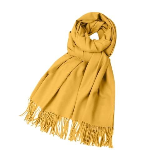 Flight Attendant Uniform Scarf, Fluffy Wool Navy Blue Professional, Corporate Shawl Wrap for Business Travel and Autumn Conferences, Career Accessory Gift