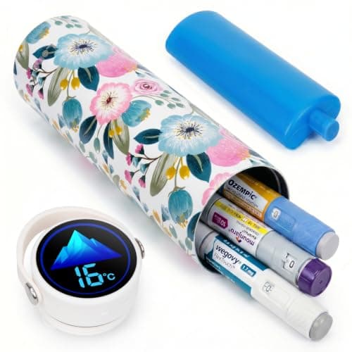 SUNMON Rechargeable Insulin Cooler Travel Case, Travel Case for GLP-1 Pen