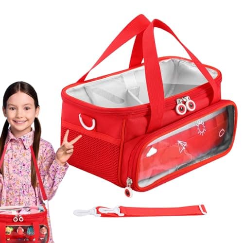 Nbbwwu Carrying Case For Starters Set, Transparent Carrying Case For Starters Set And Accessories Toni-es Case Travel Storage Felt Bag With Handle,Carrying Bag For Set
