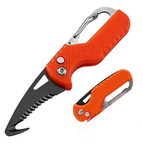 Utility Pocket Box Opener, Portable Stainless Steel Folding Cutter with Key Ring, Mini Lightweight EDC Gadgets Pocket Multi Tool for Outdoor Camping Hiking Packaging Craft DIY Use