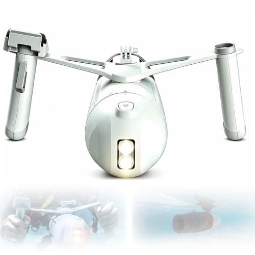 Diving Scooter 504W 26.5 lbf 2-in-1 for Travel 100MinRuntime2Batteries