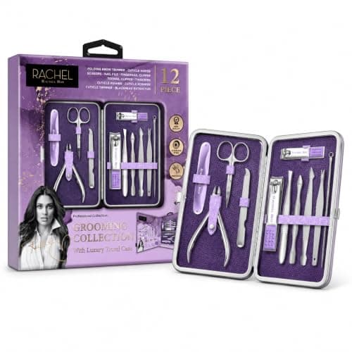 Rachel Roy 12-Piece Manicure Kit for Women with Travel Case