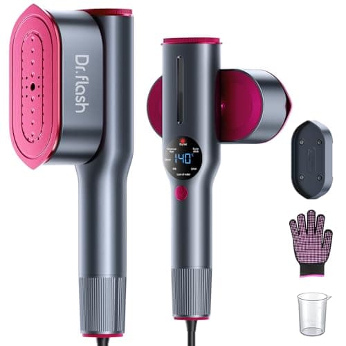 DRFLASH 2-in-1 Portable Steamer & Iron for Clothes,Handheld Garment Steamer