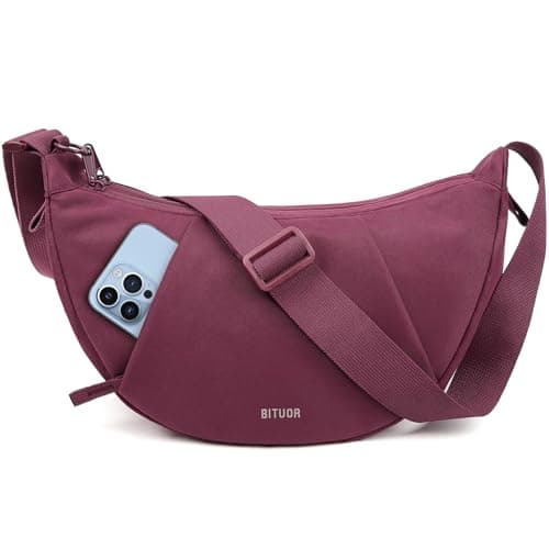 Crossbody Bag for Women Anti-theft Crescent Shoulder Bag Purse Hobo Bag