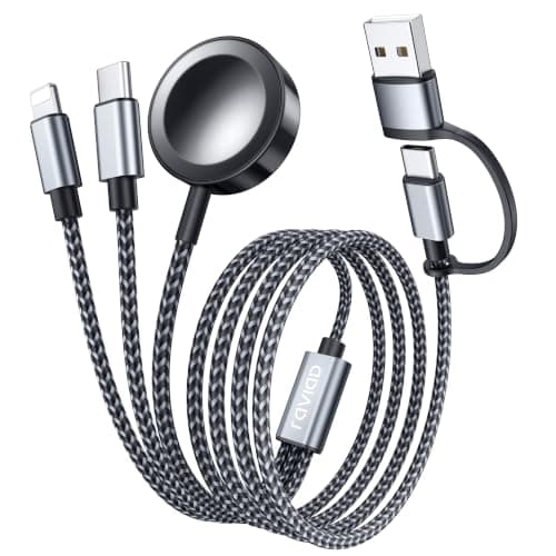 Upgraded 3 in 2 Apple Watch Charger iPhone Charger Cable Travel Essentials