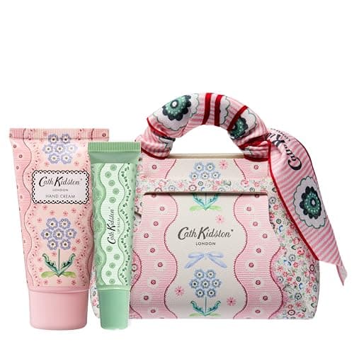 Cath Kidston Hand Cream 50ml, Lip Balm 10ml and Mini Handbag