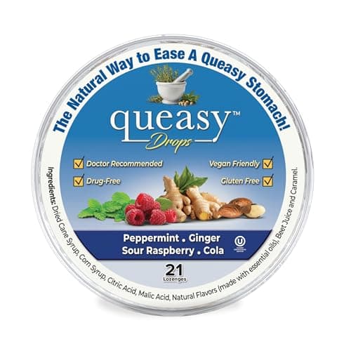 Three Lollies SF24262 Queasy Drop for Nausea Relief, Assorted, 21 Count
