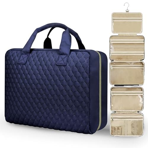 Voyagrise Hanging Toiletry Bags for Women, Travel Large Capacity Wash Bag Womens Makeup Cosmetic Bag, Wash Bag Womens,Travel Accessories