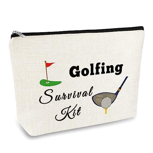 Golf Gift Makeup Bag Golf Team Gifts for Women Golfs Lover Inspirational Gifts Cosmetic Bags Lady Golfs Gift Christmas Birthday Present for Player Golfer Friend Female Travel Makeup Pouch