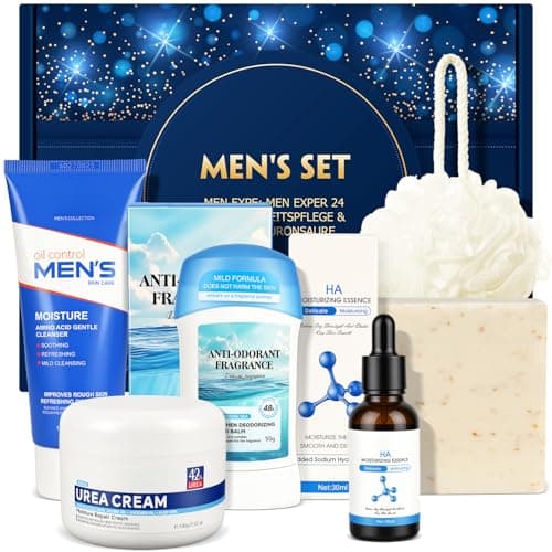 6 Pcs Mens Skincare Set, Mens Gifts For Daily Routine, Fresh and Hydrated