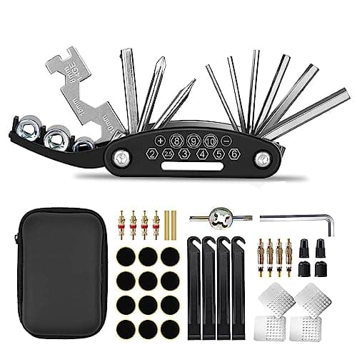 KITBEST 38PCS Bike Tool Puncture Repair Kit, Portable Bicycle Multi Tools