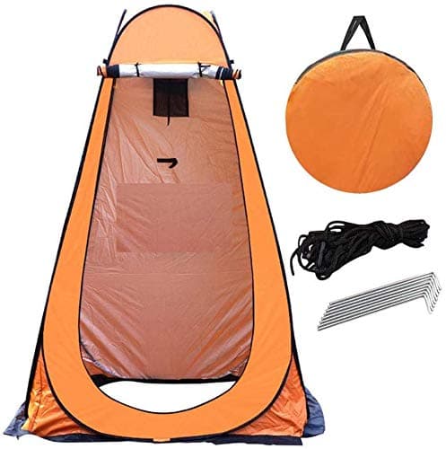 HYGRAD ® Portable Instant POP Up Tent Camping Toilet Shower Changing Single Room Privacy Travel Tent With Bag (Orange)