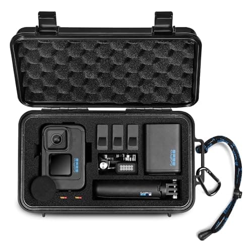 Lekufee Travel Waterproof Hard Case for Gopro Hero 13/12 / 11/10 / 9,Mission 1 Pro,Hero 4K, LIT Hero, Media Mod, and other Accessories(Case & Bag Only)