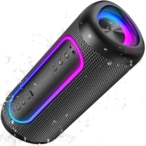 UOHHBOE 30W Bluetooth Speaker, Waterproof Portable Speaker with Deep Bass
