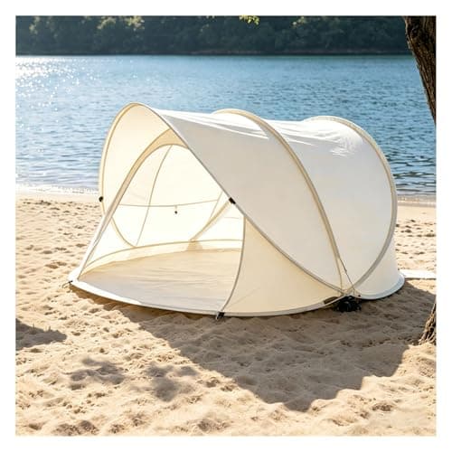 Portable Pop-Up Beach Tent, Outdoor Sun and Rain Protection Foldable Beach Shelter with Spacious Space, Easy to Set Up for Beaches, Gardens & Picnics