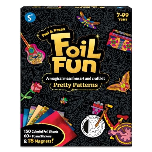Skillmatics Foil Fun Pretty Patterns, Foil Art, Gift for Tweens & Adults