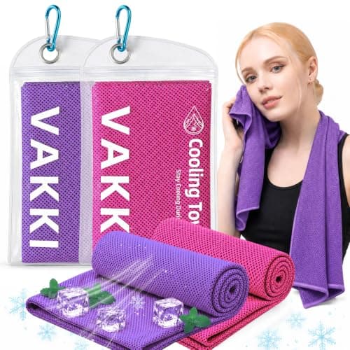 VAKKI Cooling Towels, 2 Pack (40"X12")-100 * 30cm