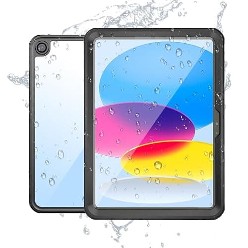 For iPad (A16) 11th/10th Gen 11"/10.9"Case Built-in Screen Protector Black