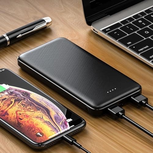 Yanmis 10000mAh Heated Vest Battery Pack Lightweight Portable Power Bank for Outdoor Activities Black 1 Unit
