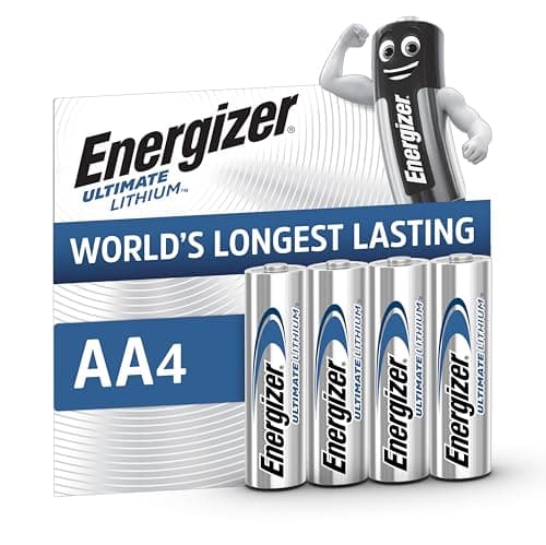 Energizer Ultimate Lithium AA Batteries (4 Pack) - World's Longest Lasting