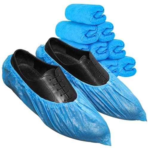 PDS Shoe Cover |200Pcs/100 Pairs| Extra Large Measuring 41x15cm | Blue Single Use Shoe Covers Disposable | Durable Disposable Shoe Covers | Boot Cover, Shoe Protector