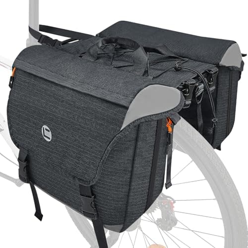 Eyein 35L Bike Pannier Bag, Waterproof Large Capacity Bike Rear Rack Bag