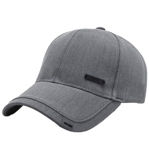Open Top Visor Cap, for relaxed campus styling, Adjustable Open Crown Sun Visor for men and women, Lightweight Curved Brim Headwear for golf practice, city breaks, yard jobs and (Light Gray, One Size)