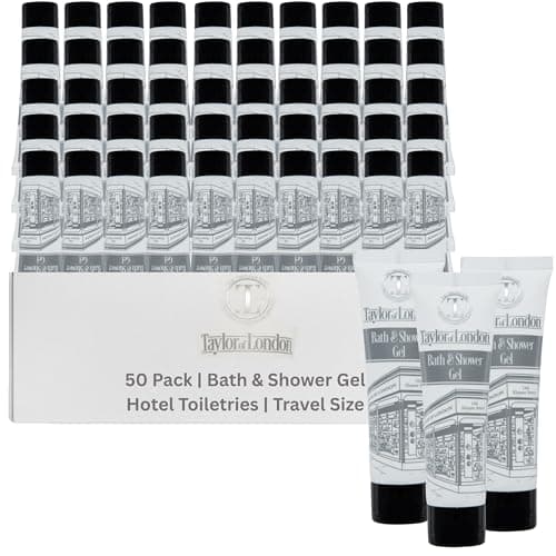 Taylor of London 50x30ml Mini Shower Gel Travel size, Travel Essentials