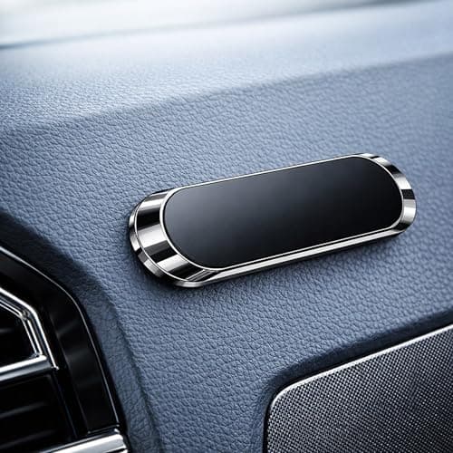 BOULTON Car Phone Holder | Universal Magnetic Dashboard Mount | Includes 2x Metal Plate for Mobile and Other Devices | Magnetic Mobile Car Mount Stand Universal Mounts