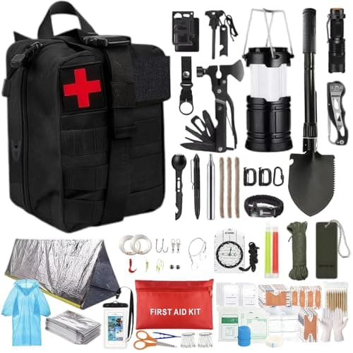 Tatqilo Survival Kits, 235 PCS Emergency Survival Kit & First Aid Kit