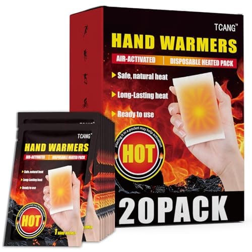 Hand Warmers Disposable 20 Pack - Up to 10 Hours of Heat - Super Long Lasting Air Activated Warmers, All Natural & Portable for Body, Hands & Toes - Odorless Hot Warmer Gifts for Winter Work