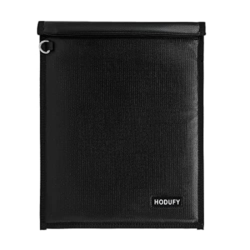 Faraday Bag for Tablets (12.8 x 10 Inches), Car Key Signal Blocker Pouch, Fireproof & Waterproof RFID Key Pouch, Signal Blocking