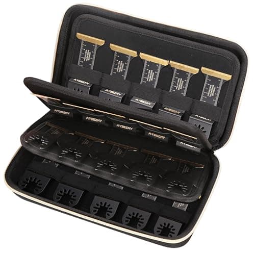 Tourmate Hard Storage Case for 30 PCS Titanium Oscillating Saw Blades Metal Cutting,Travel Case for 1-70 PCS Universal Multitool Blades - Applicable Brands TrivdPro/KELIN/AMZWEI/Bionso(Only Box)