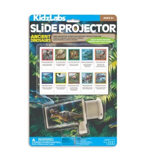 4M Kidzlabs Slide Projector Dino | Kids Toy Projectors with Dinosaur Slides