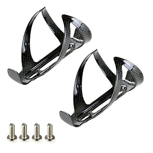 PERGEAR 2 Pieces Lightweight Carbon Fibre Water Bottle Cages